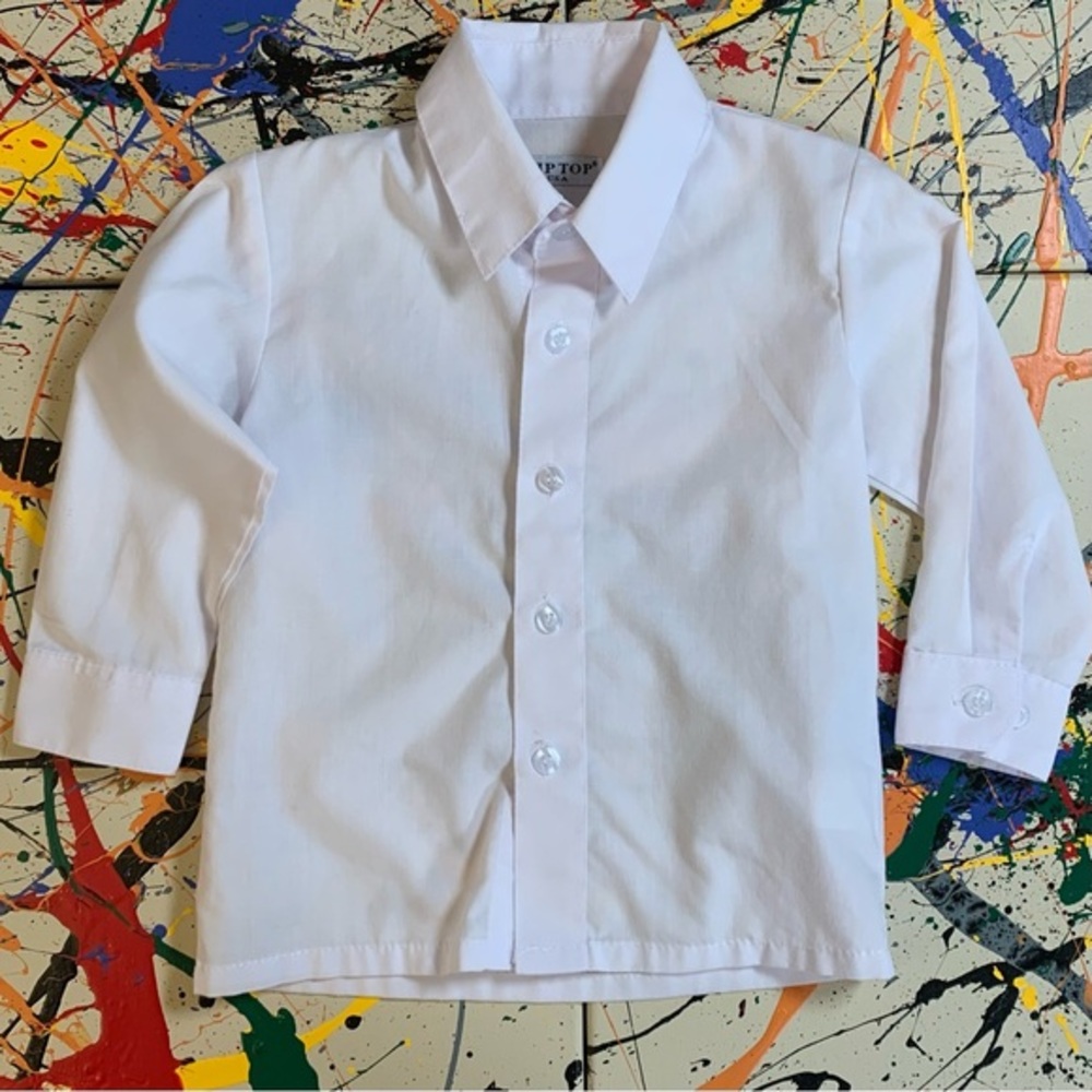 Tip Top U.S.A. White suit and tuxedo long sleeve shirt.